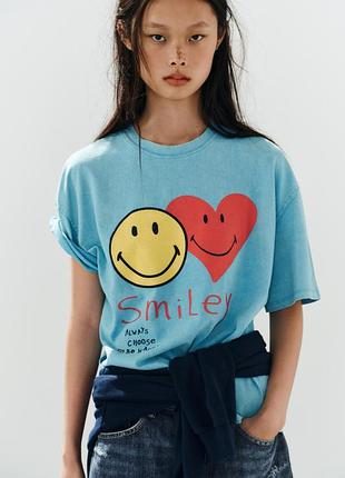 Футболка smiley® с вареным эффектом