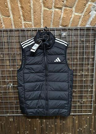 Оригинальная жилетка essentials 3-stripes jj1203 пуховая безрукавка новая коллекция с этикетками в поход опт xs s