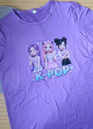 Футболка 11-12 років kpop demon hunters кейпоп мисливиці на демонов (28255)