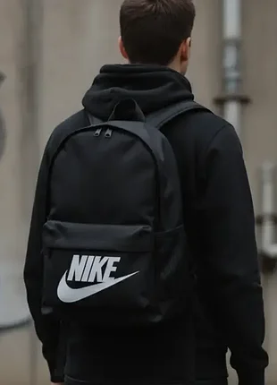 Рюкзак чорний nike, рюкзак чоловічий дорожній, сумка портфель найк