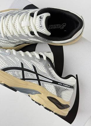 Asics gel-flux 4 white silver beige