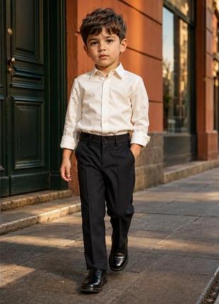 Класичні костюмні брюки в смужку elegant