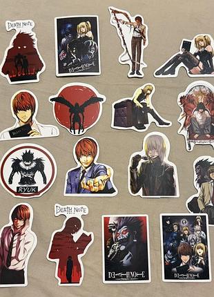 Наліпки «death note» («зошит смерті»)