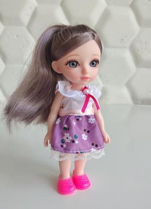 Лейка детская с длинными волосами лила little lily