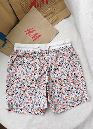 Льон бавовна. зручні шорти на гумці marks&amp;spencer euro 36 / uk 8 — s