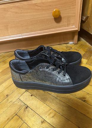 Оксфорды замш/кожа натуральная р 39-40