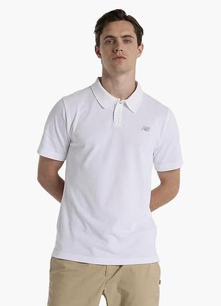 Футболка чоловіча new balance cotton pique white mt51519wt
