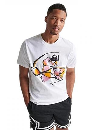 Футболка чоловіча air jordan flight mvp summer flow graphic t-shirt white dx9569-100