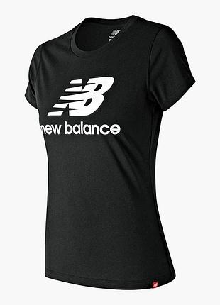 Футболка жіноча new balance ess stacked logo black wt91546bk