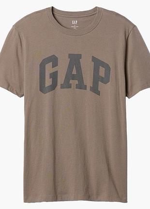 Футболка чоловіча gap everyday soft logo t-shirt brown 855769201 s