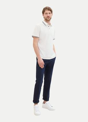 Футболка поло чоловіча polo shirt 1041795хх20000 tom tailor білий