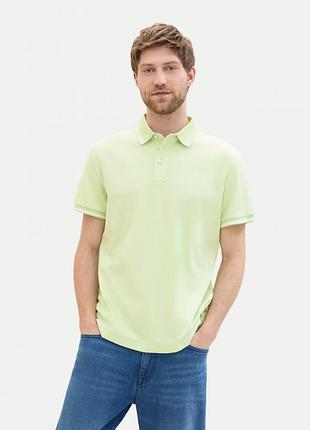 Футболка поло чоловіча polo shirt 1041795хх35169 tom tailor салатовий