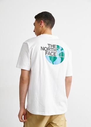Футболка чоловіча the north face dome backprint oversized t-shirt in white nf0a8cn5cro1