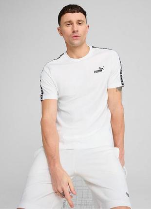 Футболка ess tape tee 68467402 puma l білий l