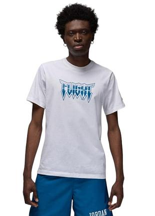 Футболка чоловіча air jordan brand felt skull tee white fn6023-100