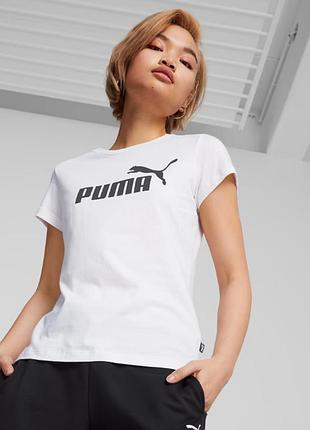 Футболка puma essentials logo tee l