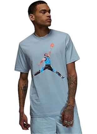 Футболка чоловіча air jordan jordan brand t-shirt light blue fn5980-436