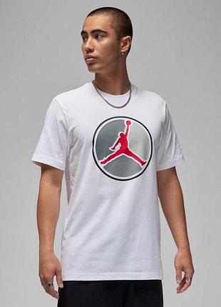 Футболка чоловіча air jordan m j jumphbr ss crew white fz1944-100