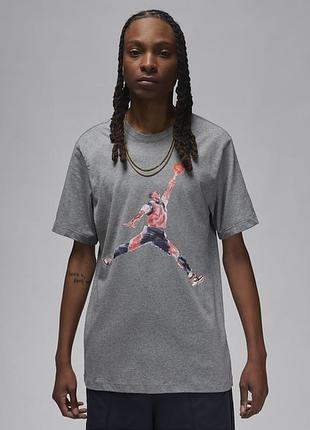 Футболка чоловіча air jordan m j brand grey