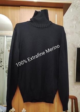 Преміальний вовняний светр filippo de laurentiis (100% extrafine merino). італія. нюанс