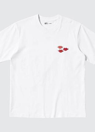 Футболка uniqlo kaws warhol pink bunny (uniqlo kaws + warhol ut graphic t-shirt bunny)