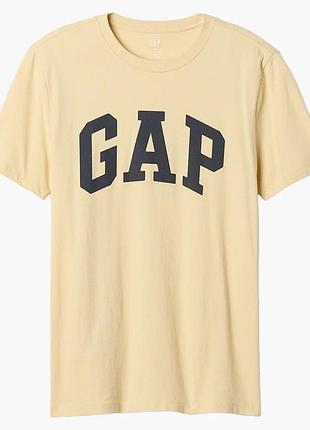 Футболка чоловіча gap everyday soft logo t-shirt beige 855769181