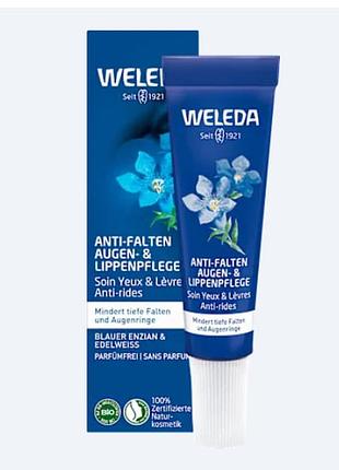 Антивіковий крем-контур для шкіри навколо очей і губ weleda anti falten augen und lippenpflege weleda contouring eye lip cream