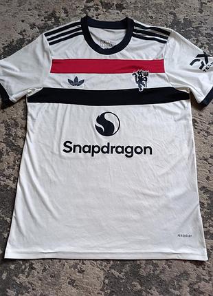 Белая выездная джерси adidas manchester united 24/25 snapdragon adidas originals мю l