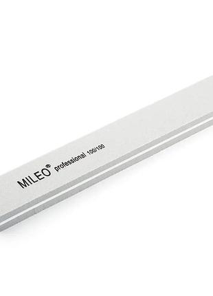 Шлифовщик для ногтей mileo 100/100 прямоугольный