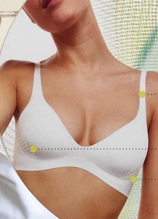 L ✨ інноваційний безшовний бюстгальтер бра "друга шкіра" sloggi body adapt t-shirt bra у вишуканому перлинно-сірому відтінку