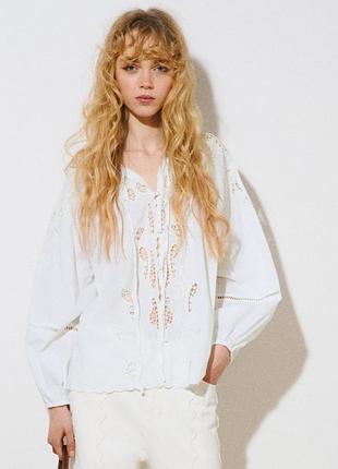 Вышитая рубашка h&amp;m прошва