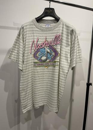 Вінтажна футболка premier sportswear «nashville music city, u.s.a.» (1991 р.)