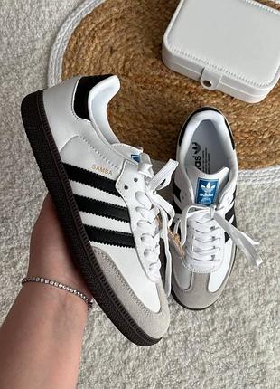 🤍 adidas samba white / black 🖤