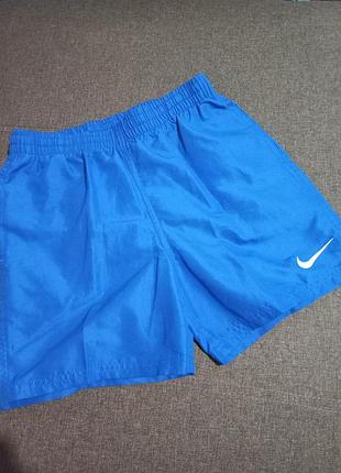 Ярко-синие плавательные шорты nike volley swim essential 5"