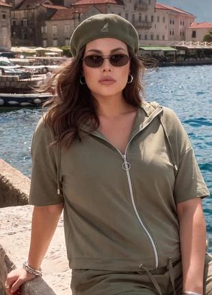 Фирменное худи-балталл samoon (gerry weber) plus size, размер 52-54 (de 46)