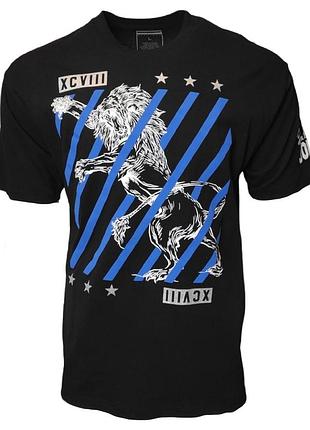 Футболка sean john 3xb king lion stripes xcvii з малюнком, чорний,st199131,р.l.100% оригінал, usa