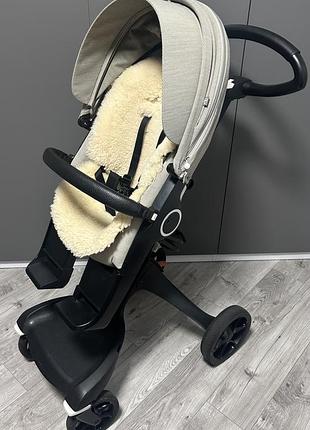 Натуральна овчина шкірка хутро меховая шкурка в коляску stokke