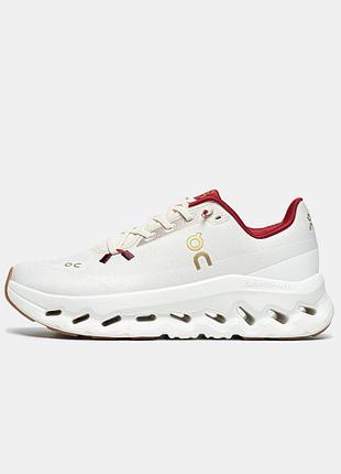 Кросівки on running cloudtilt white / burgundy