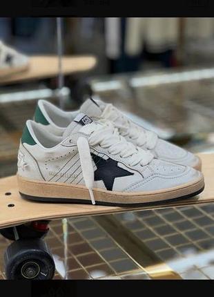 Кеди  кросівки жіночі чоловічі балстар   ggdb golden goose голден гус зірка чорні балстар ball star  шкіряні