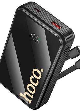 Умб hoco graceful pd power bank with two cables q37a 20000mah |1usb/1type-c, 22.5w/3a, pd/qc|