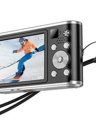 Фотокамера hoco dual-lens digital camera dv203 |48mp, 30fps/1920p, 2.8" ips hd|