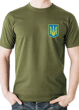 Футболка герб l, оливковый