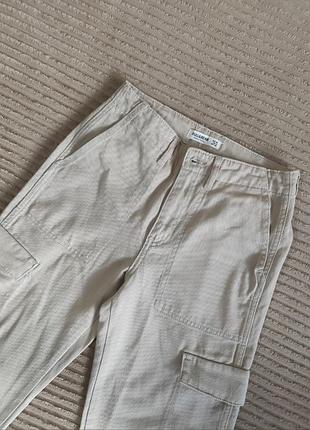 Брюки pull &amp; bear xs,s бежевые 6