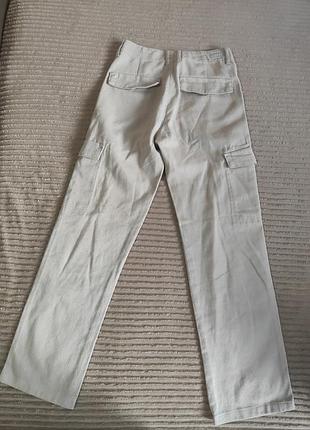 Брюки pull &amp; bear xs,s бежевые 10