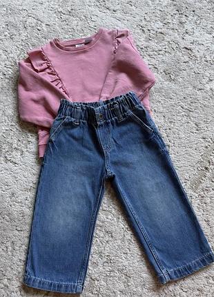 Широкі джинси wide leg hm