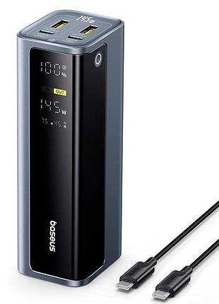 Умб baseus energeek gp12 fast charging power bank with digital display 20800mah |2usb/2type-c, 145w/3a, pd/qc|
