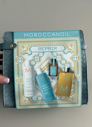 Moroccanoil repair holiday hair set набір подарунковий для відновлення пошкодженого волосся.