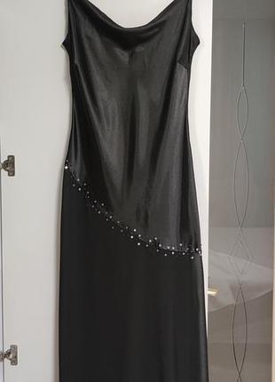 Роскошное комбинированное платье мидакси в бельевом стиле от klass collection 🖤🖤