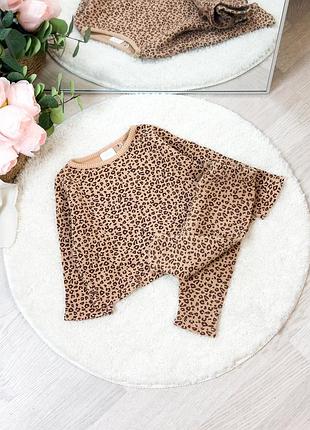 Костюм в лео принт zara 6-9м
