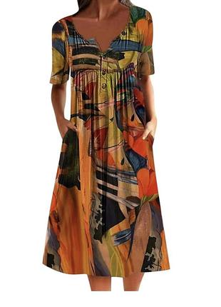 Комфортное с карманами платье 👗